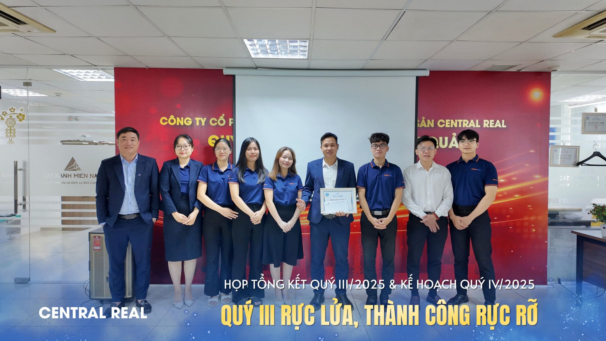 CENTRAL REAL HỌP QUÝ 3 CENTRAL REAL HỌP QUÝ 3